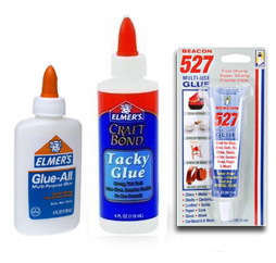 Picture of three glue types