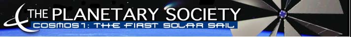 The Planetary Society and Cosmos-1 header