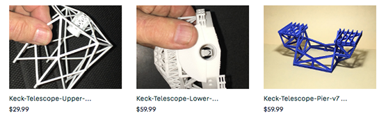 3D-printed Keck Telescope
